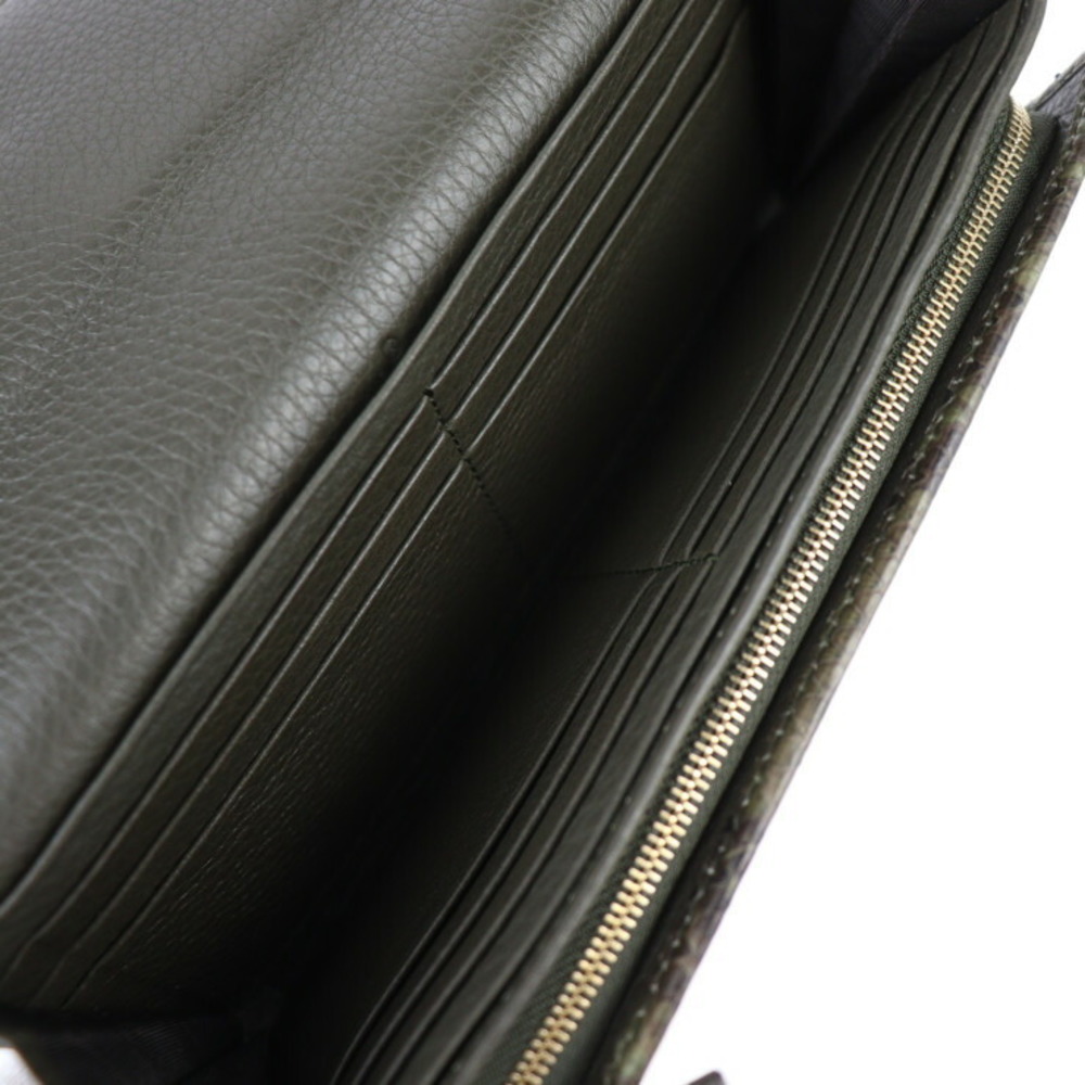 Gucci Horsebit Long Wallet Python Leather Green - image 8